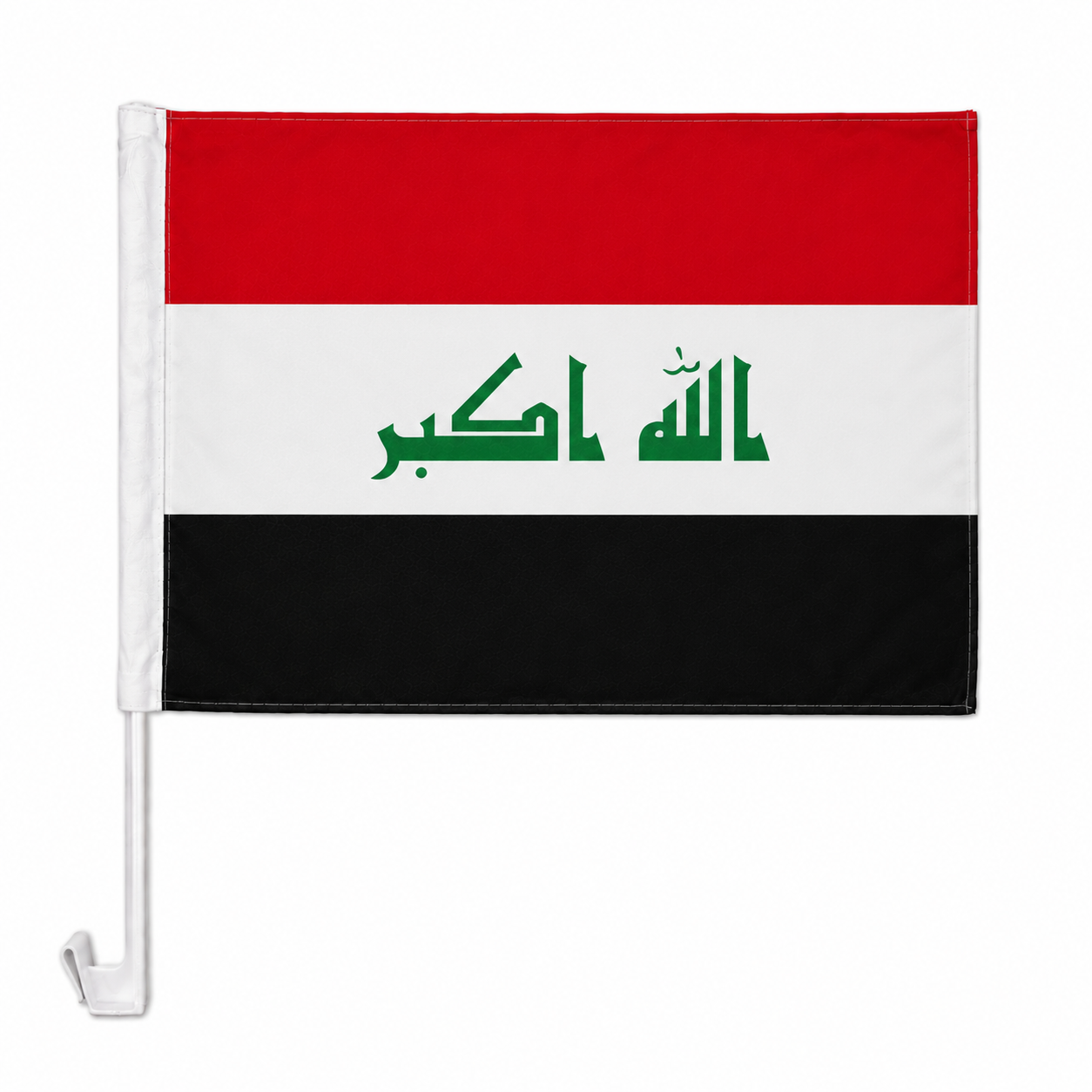 Iraq Flag with Car Window Clip