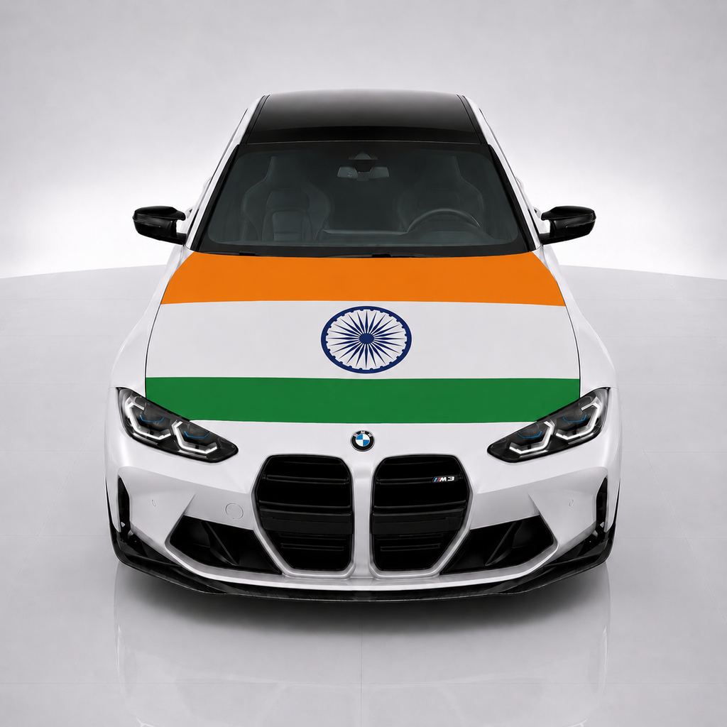 India Car Hood Flag