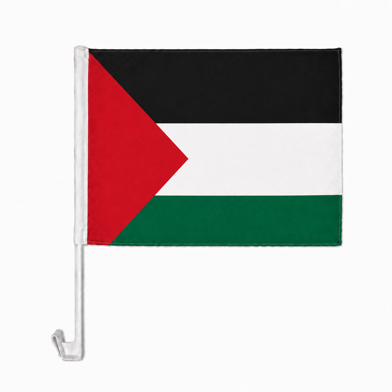 Palestine Flag with Car Window Clip