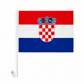 Croatia Flag with Car Window Clip