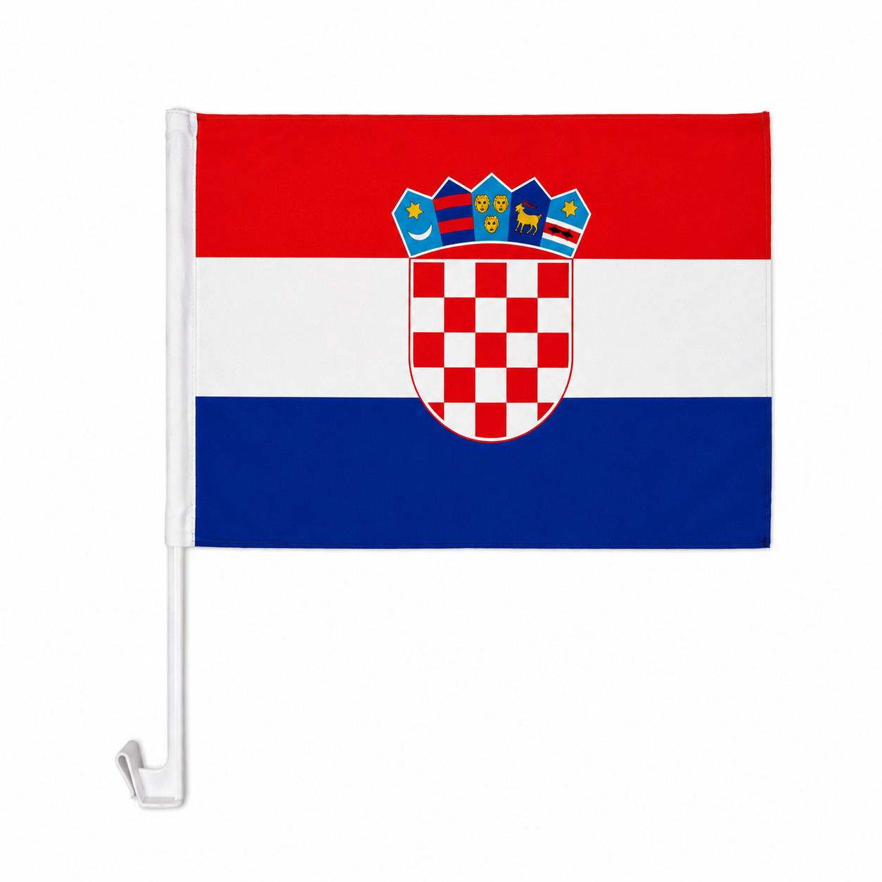 Croatia Flag with Car Window Clip