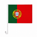 Portugal Flag with Car Window Clip