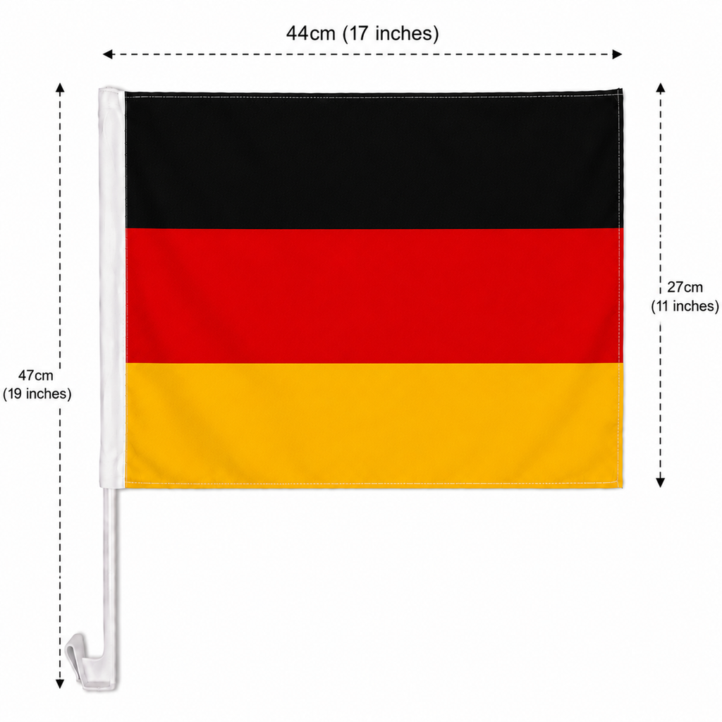 Germany Flag with Car Window Clip