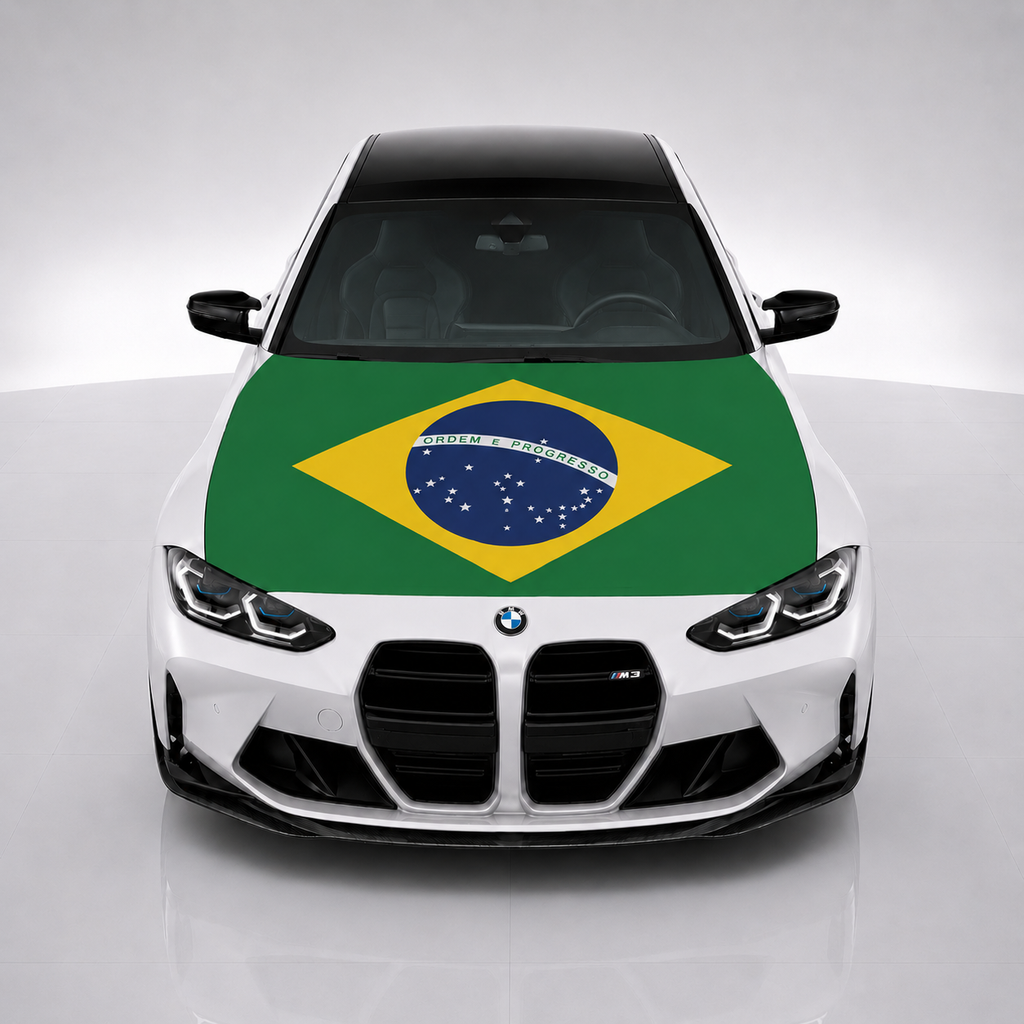 Brazil Car Hood Flag