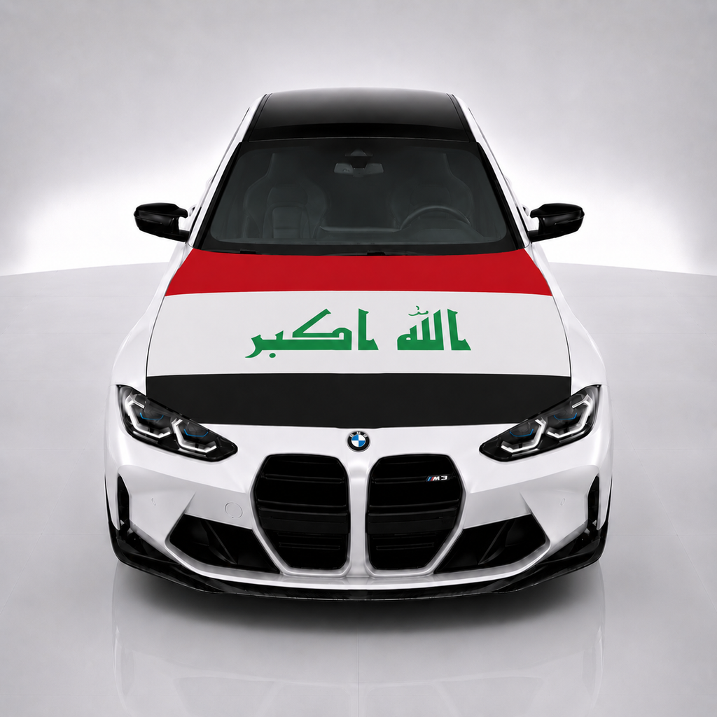 Iraq Car Hood Flag