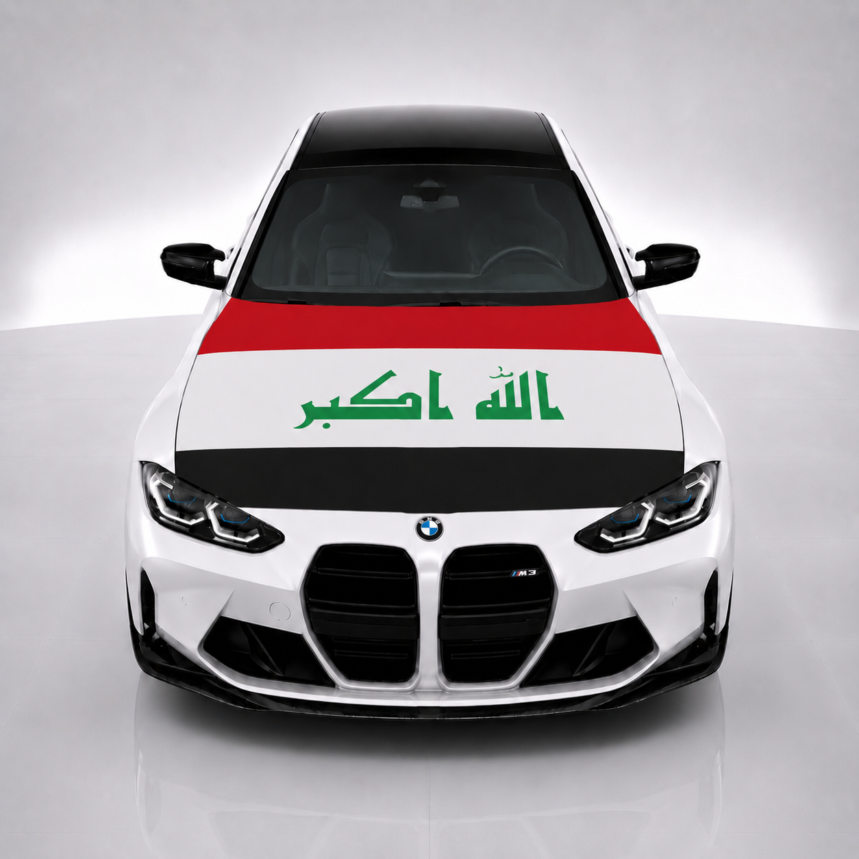 Iraq Car Hood Flag