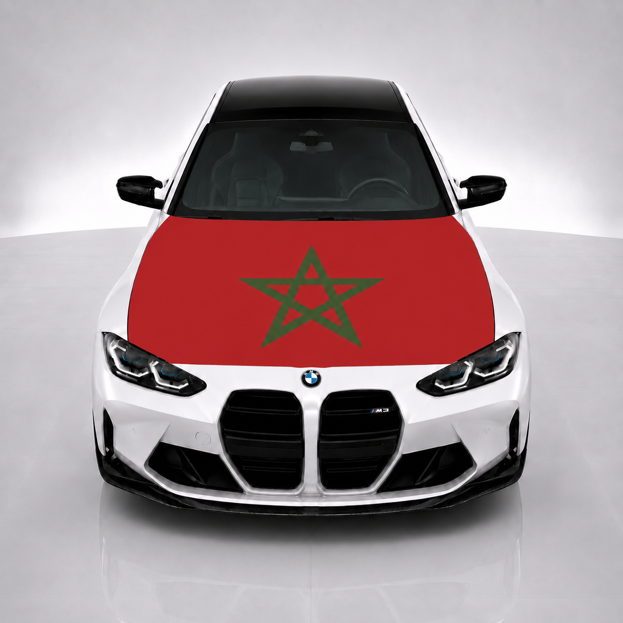 Morocco Car Hood Flag