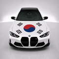 South Korea Car Hood Flag
