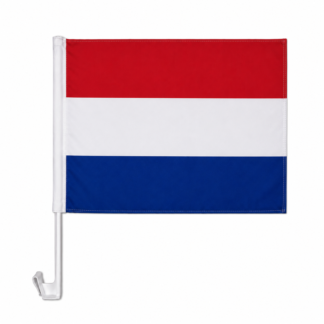 Netherlands Flag with Car Window Clip