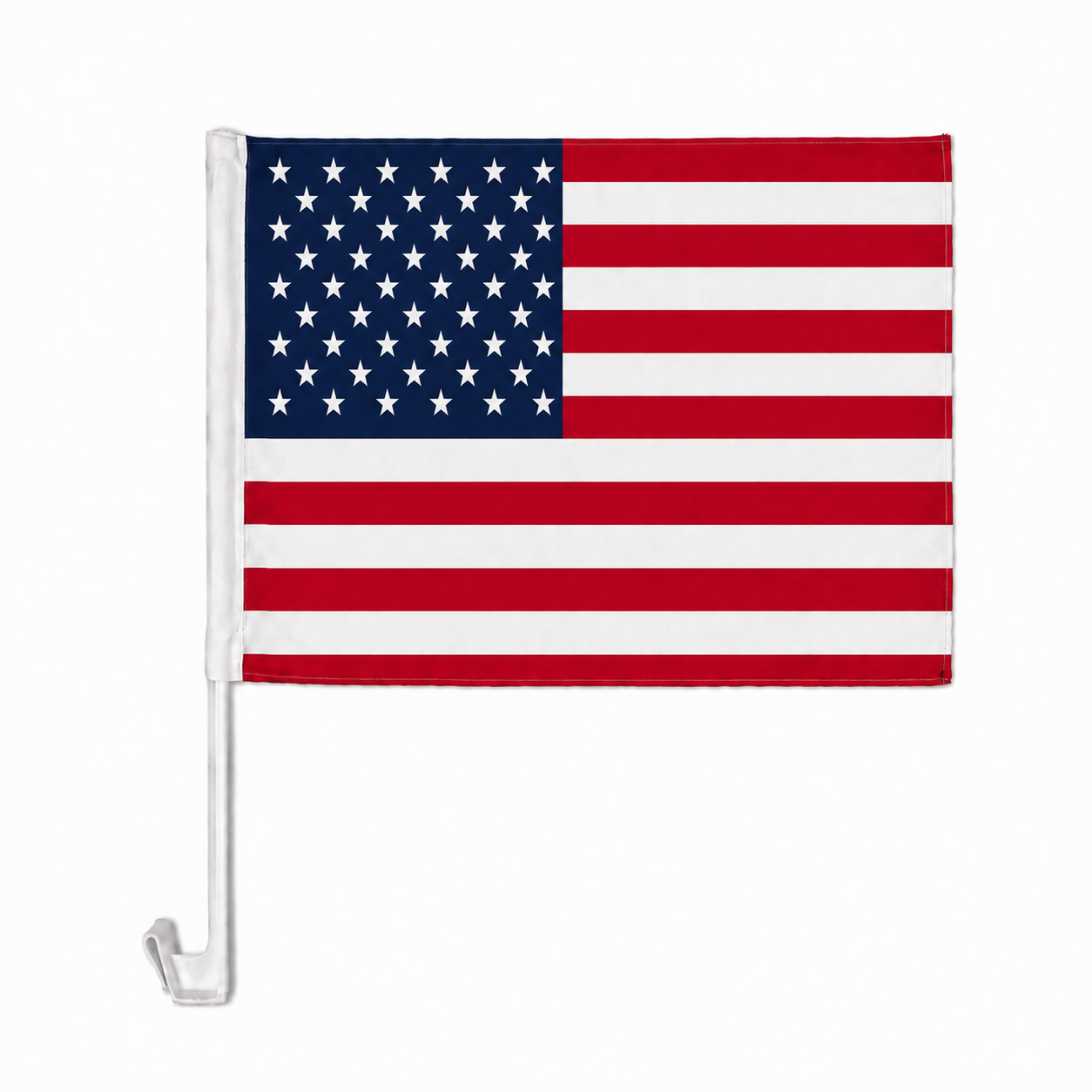 USA Flag with Car Window Clip