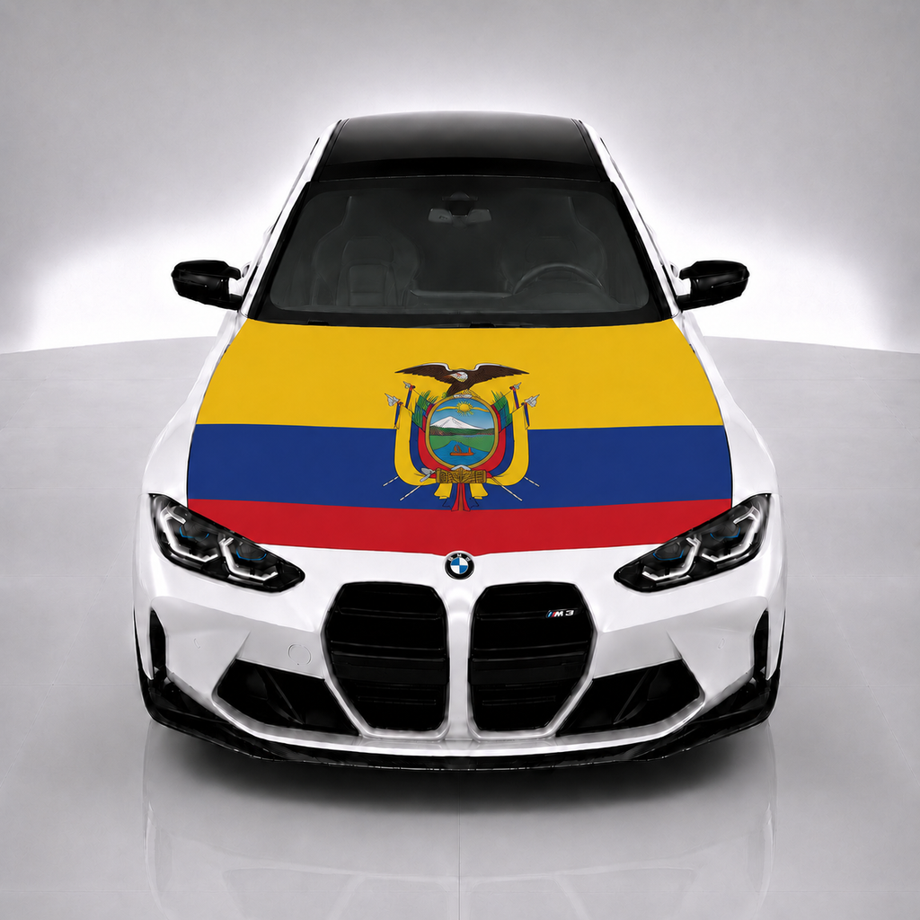 Ecuador Car Hood Flag