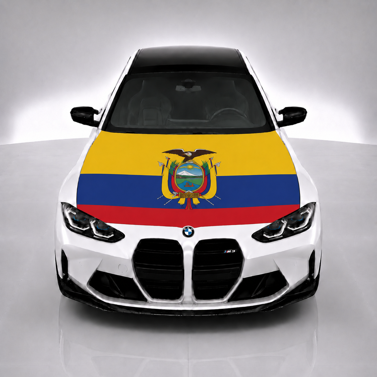 Ecuador Car Hood Flag