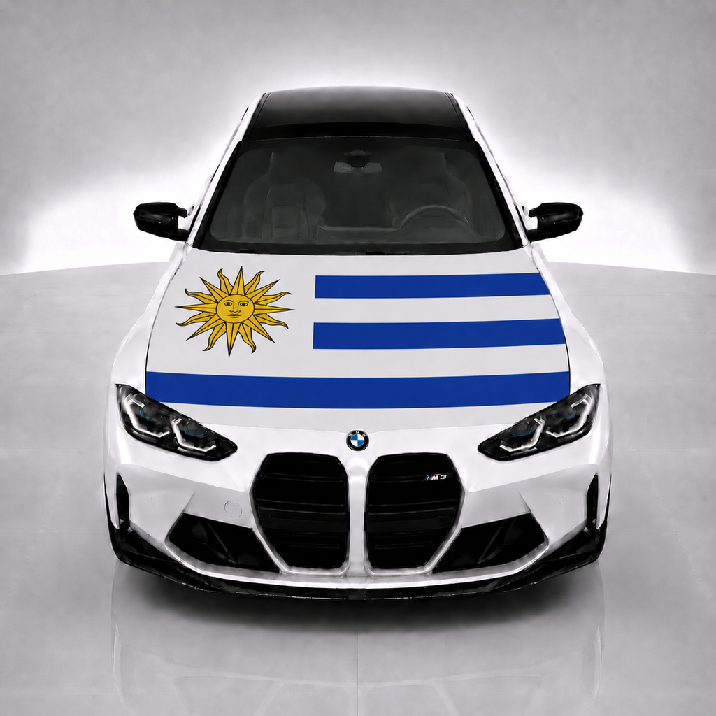 Uruguay Car Hood Flag