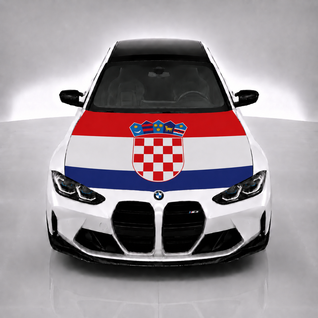 Croatia Car Hood Flag