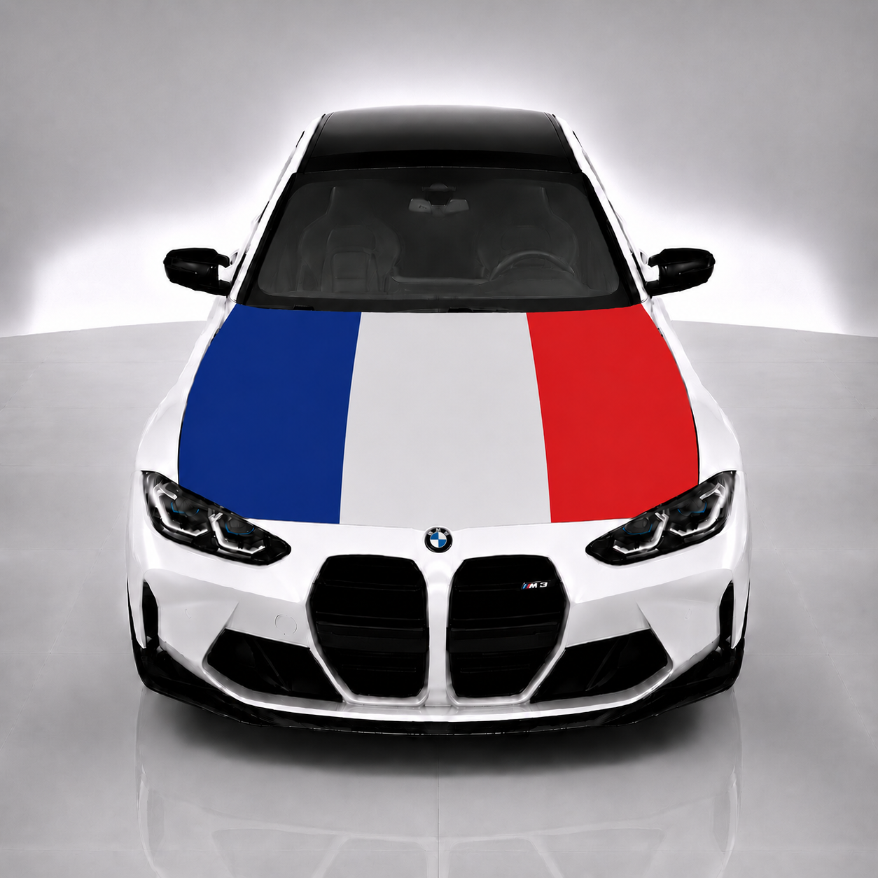 France Car Hood Flag