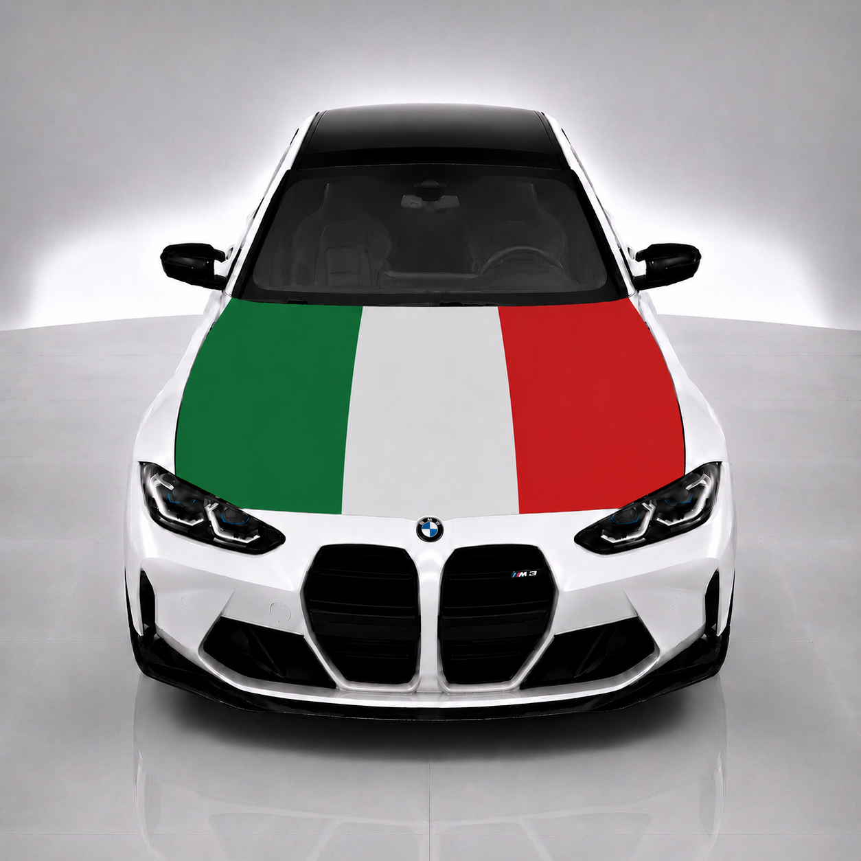 Italy Car Hood Flag