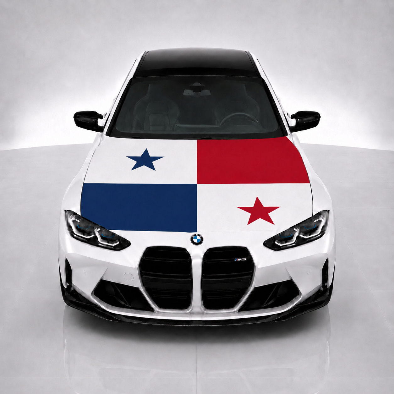 Panama Car Hood Flag