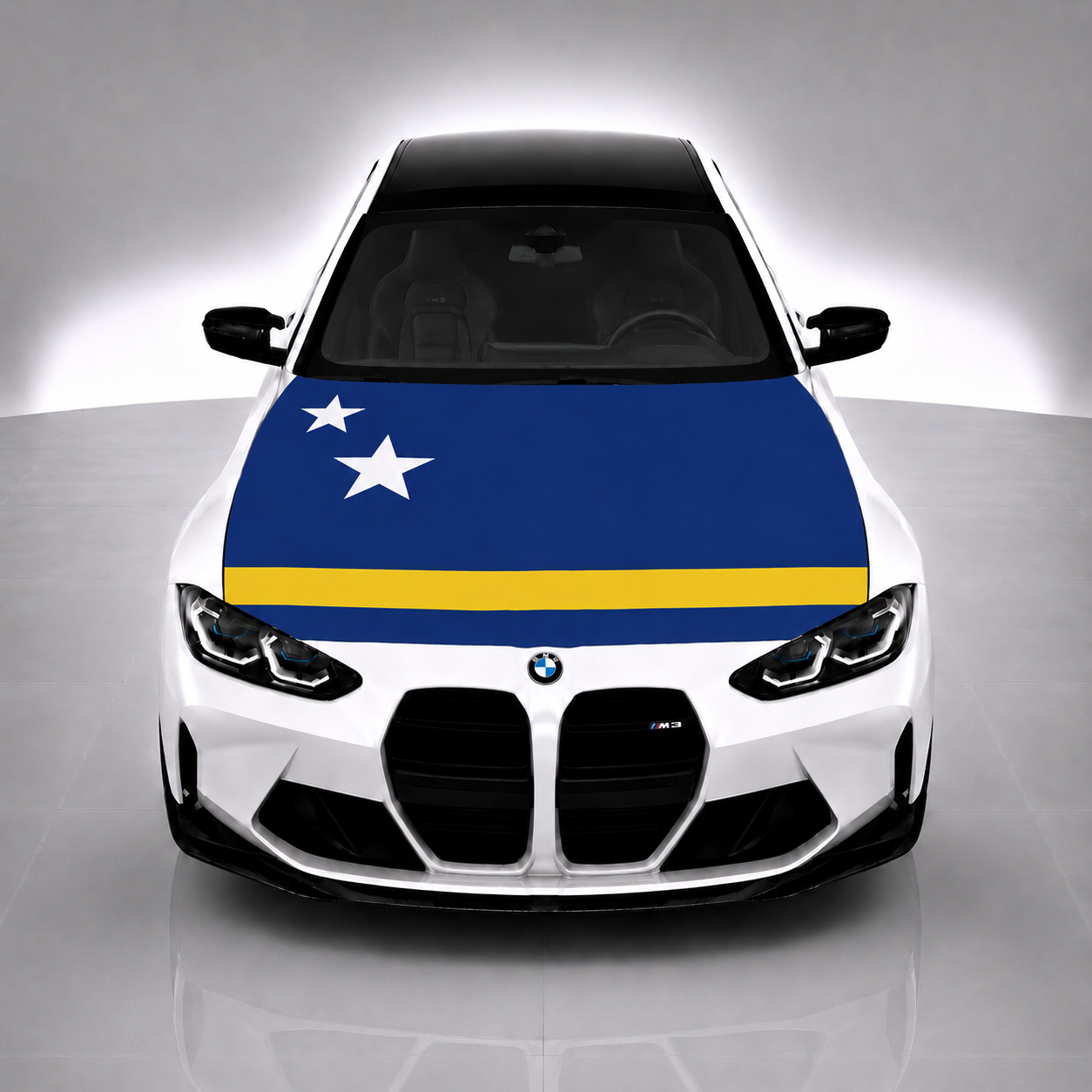 Curacao Car Hood Flag