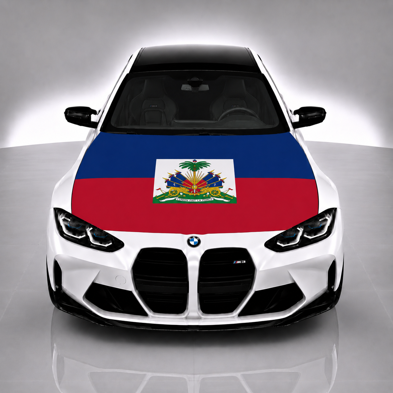 Haiti Car Hood Flag