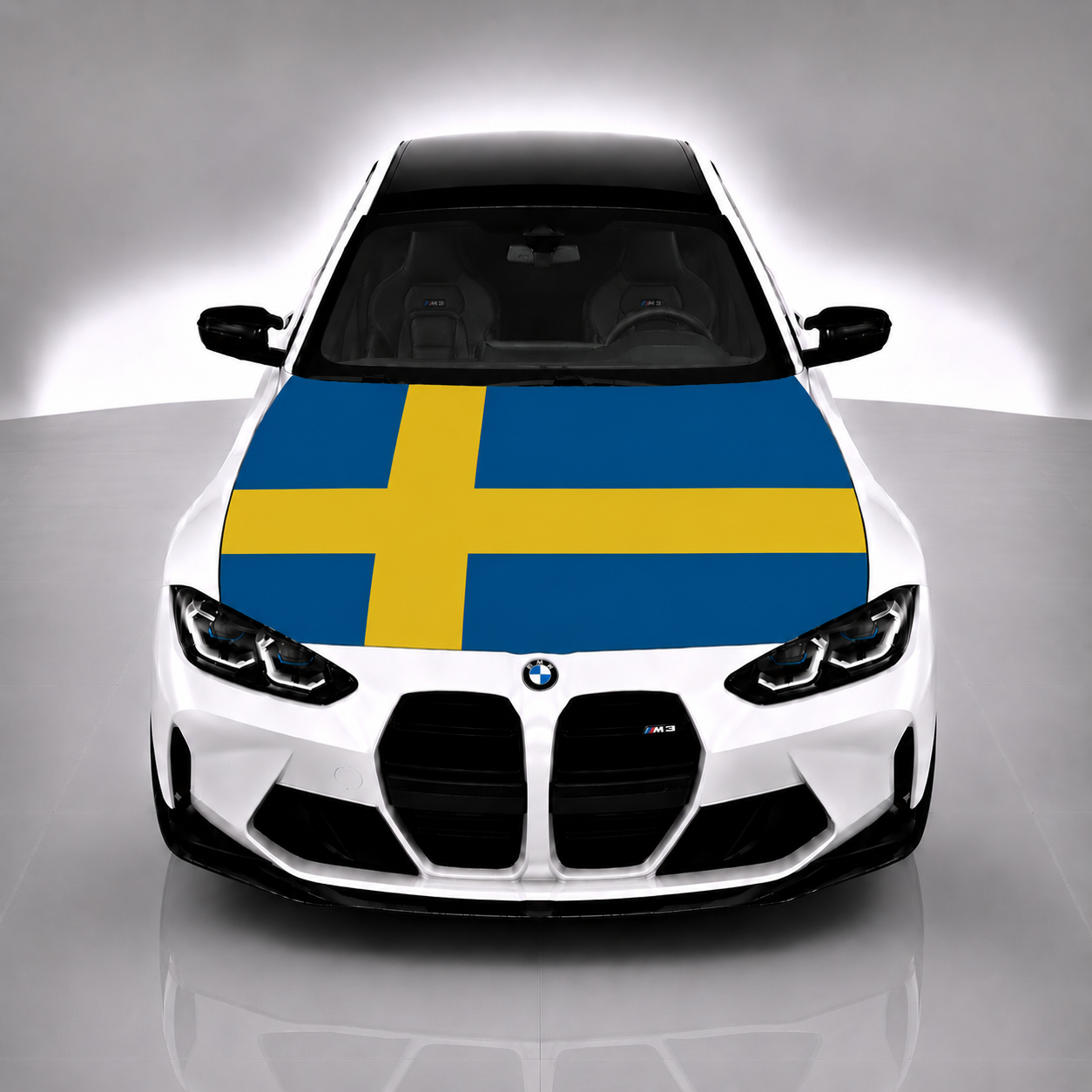 Sweden Car Hood Flag