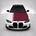 Qatar Car Hood Flag