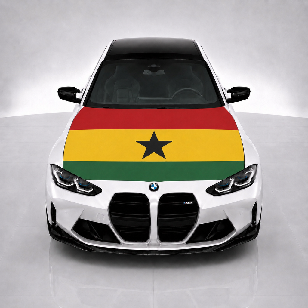Ghana Car Hood Flag