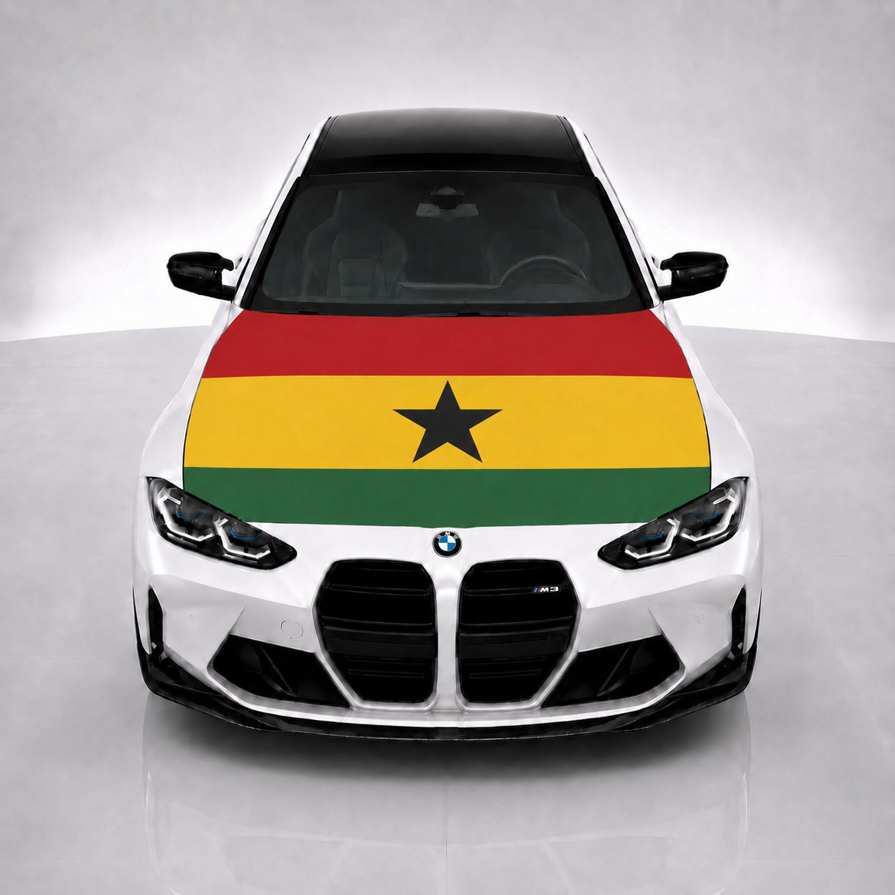 Ghana Car Hood Flag