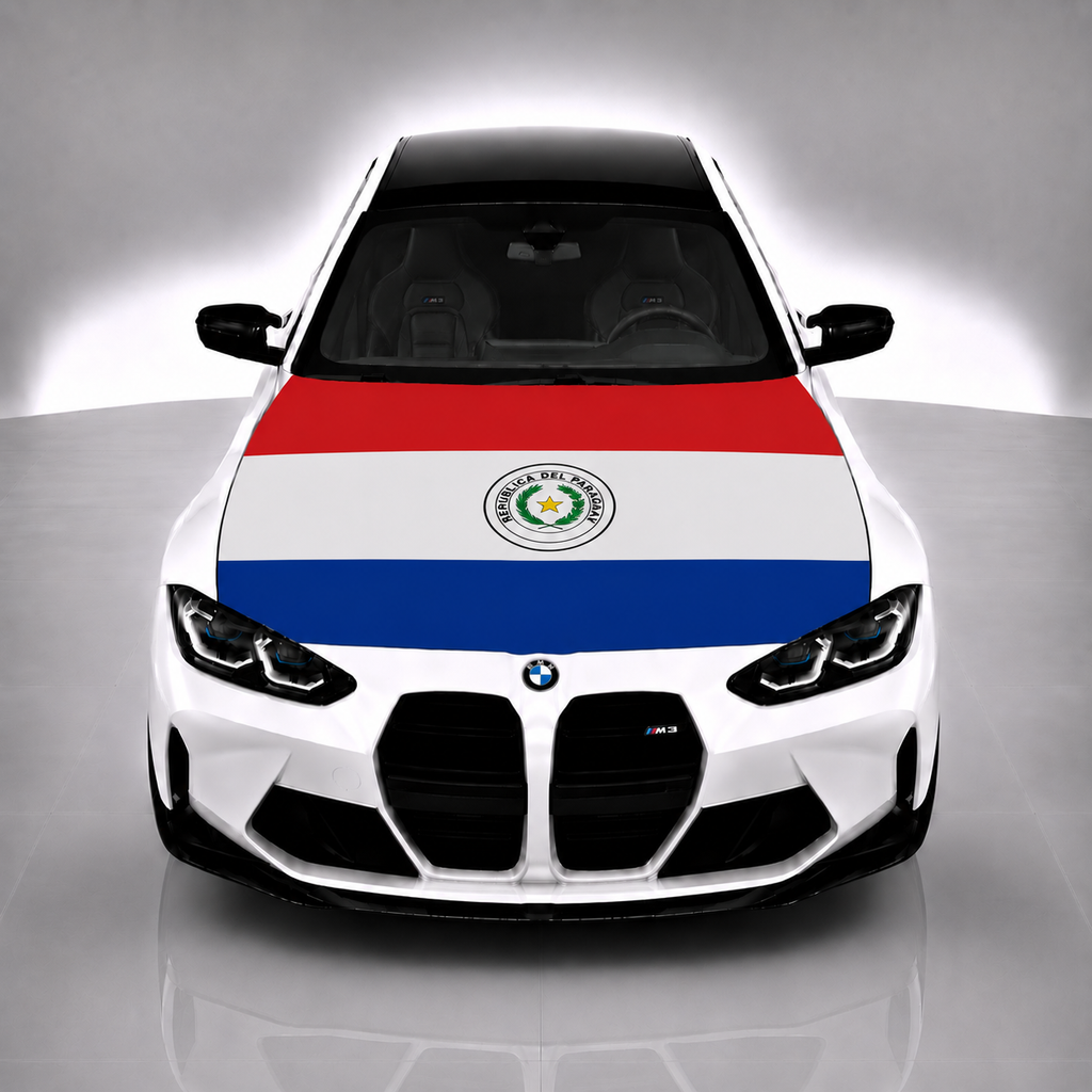 Paraguay Car Hood Flag