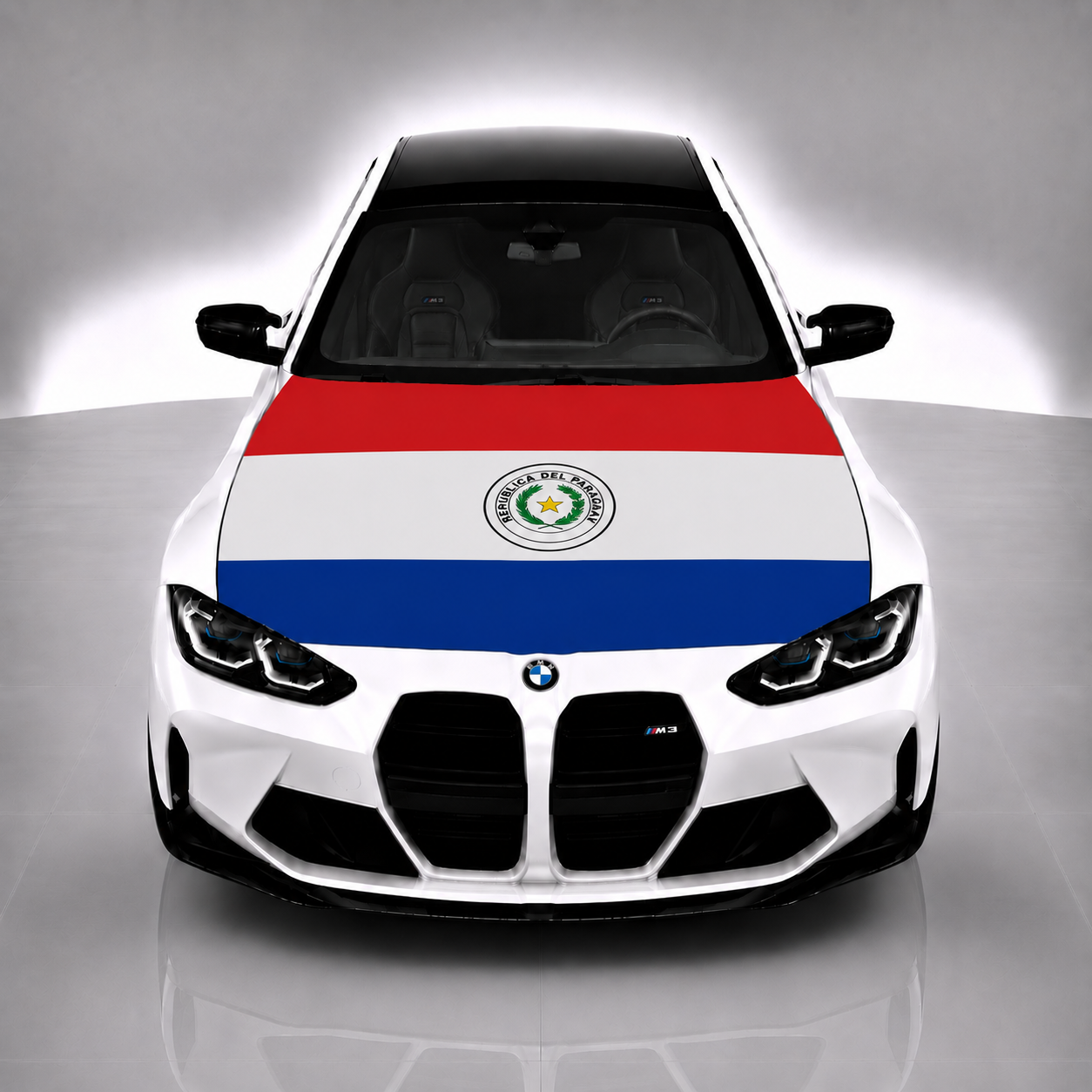 Paraguay Car Hood Flag